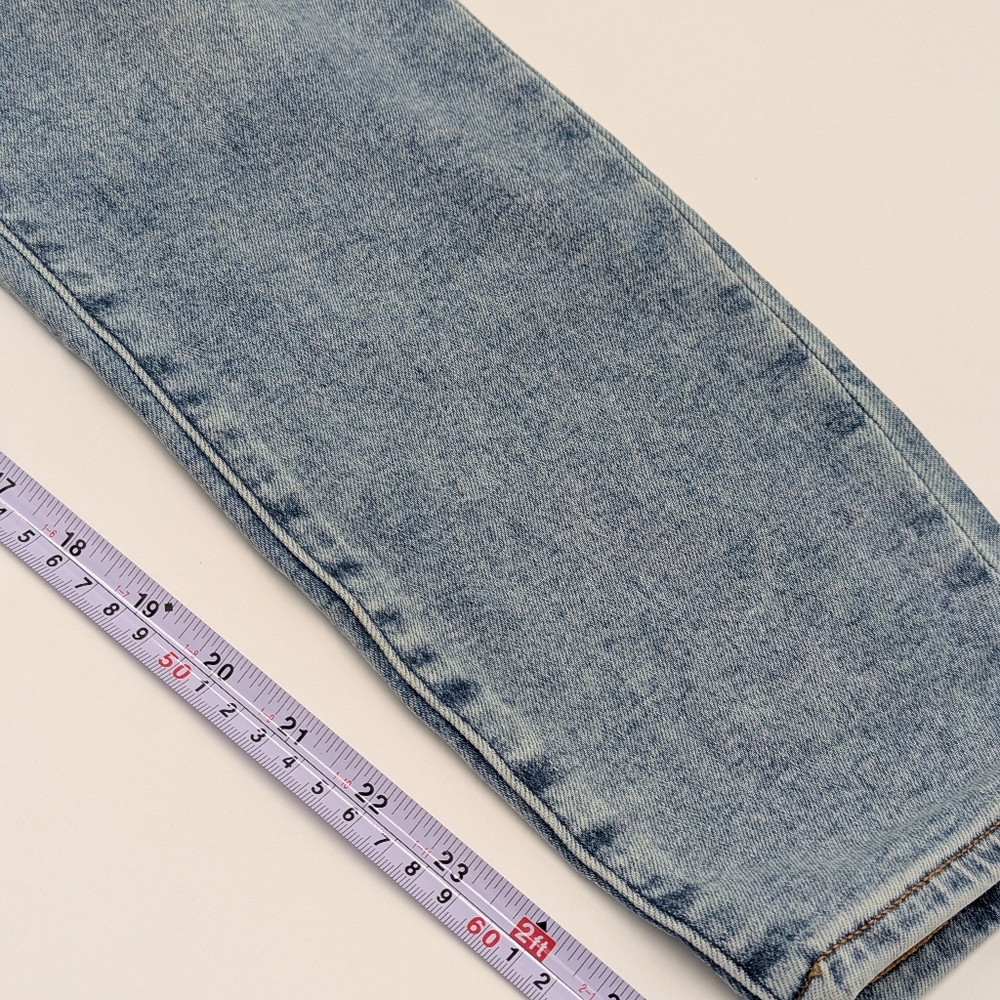 Abercrombie & Fitch Criss Cross Waist Skinny Jeans High Rise Light Wash 33 / 16 - Picture 5 of 8